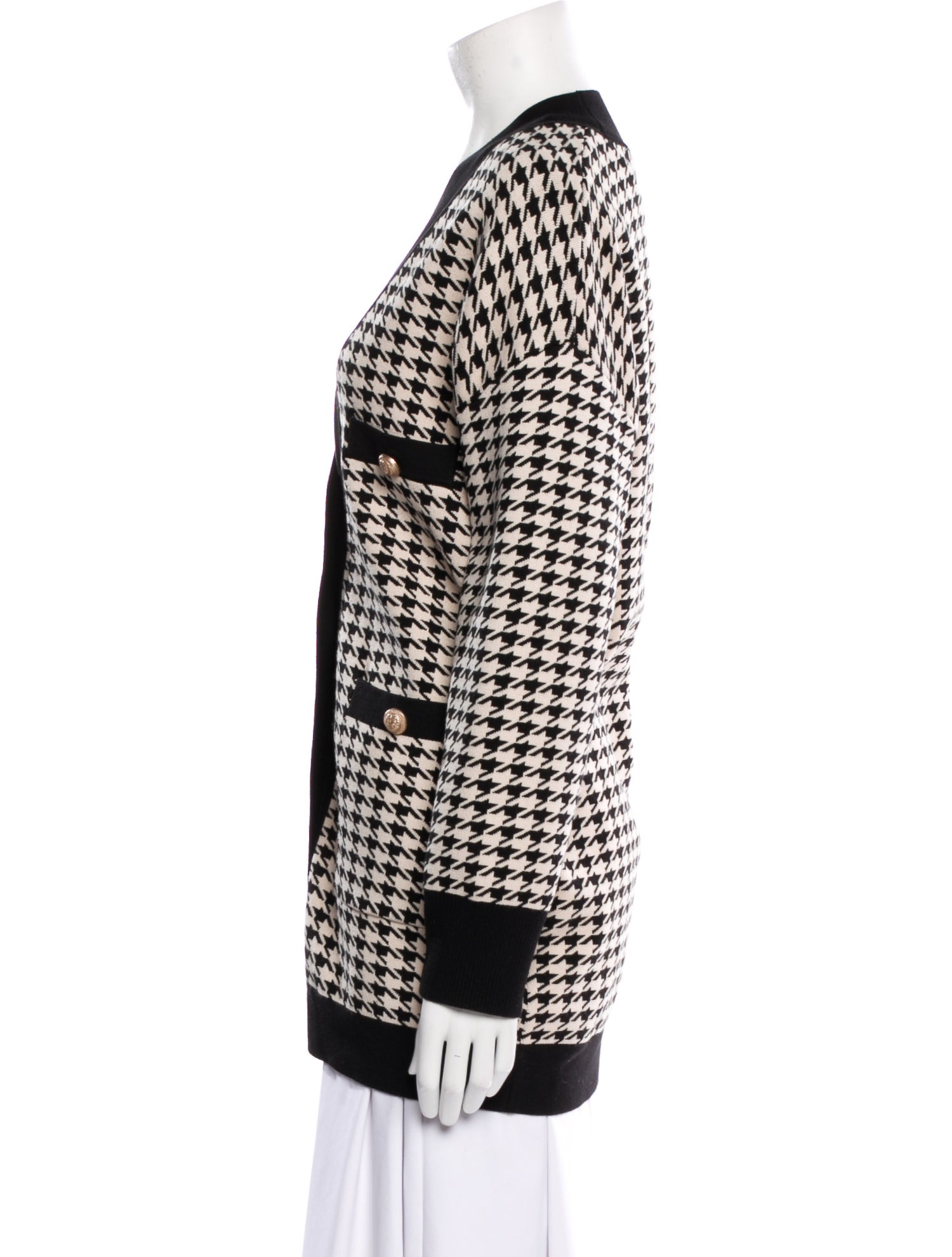 Sandro Houndstooth Print Coat