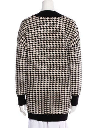 Sandro Houndstooth Print Coat