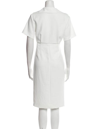 Sandro V-Neck Midi Length Dress