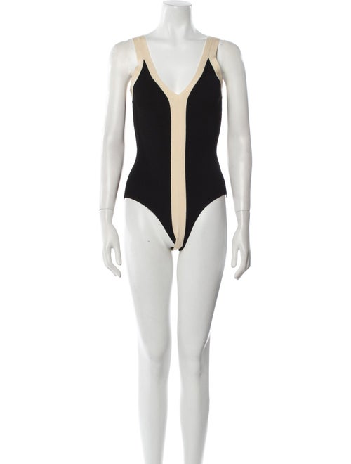 Sandro V-Neck Sleeveless Bodysuit