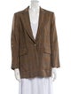 Sandro Wool Plaid Print Blazer