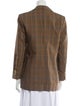 Sandro Wool Plaid Print Blazer