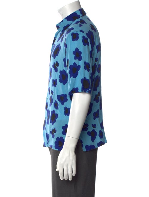 Sandro Graphic Print Short Sleeve Shirt