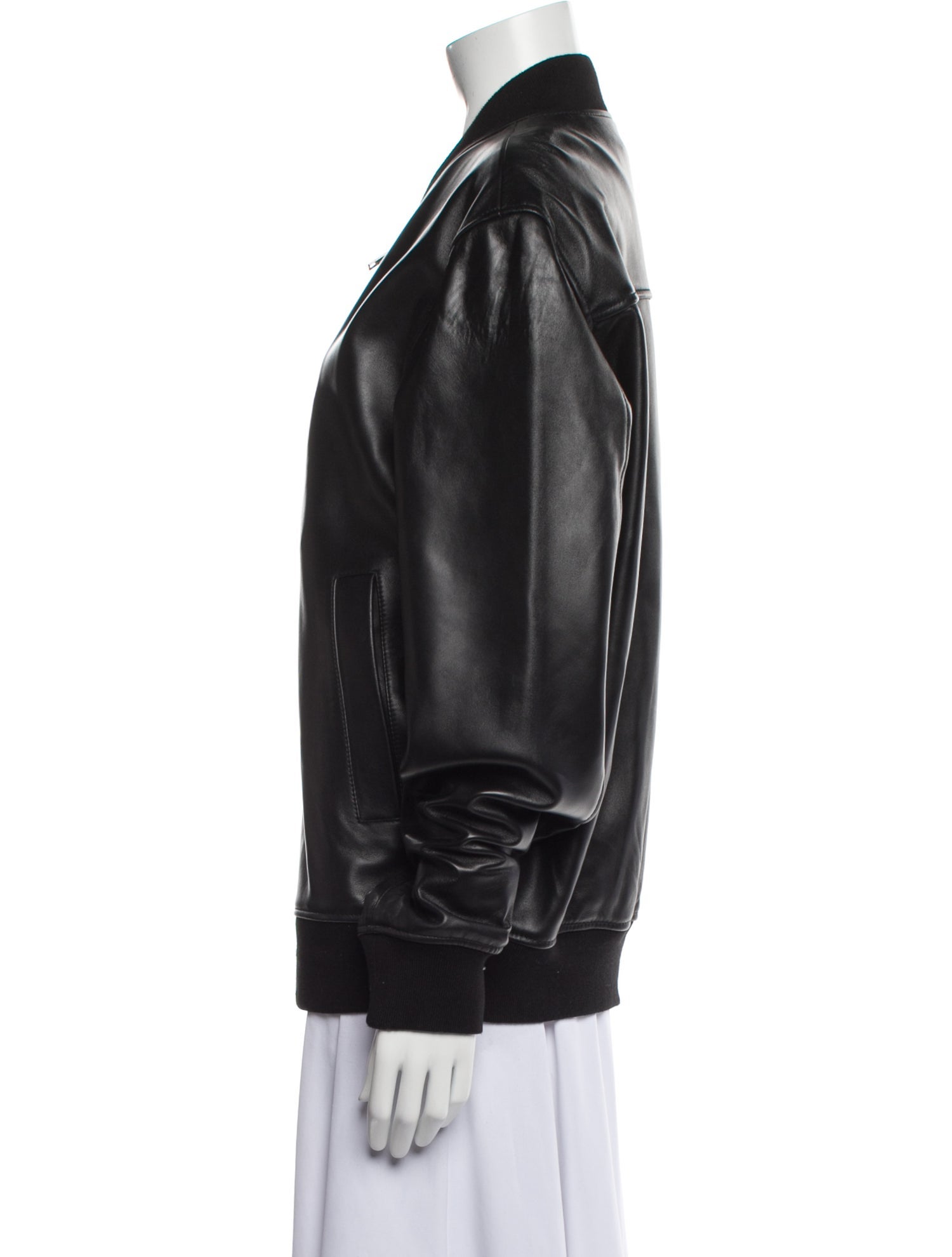 Sandro Leather Bomber Jacket w/ Tags