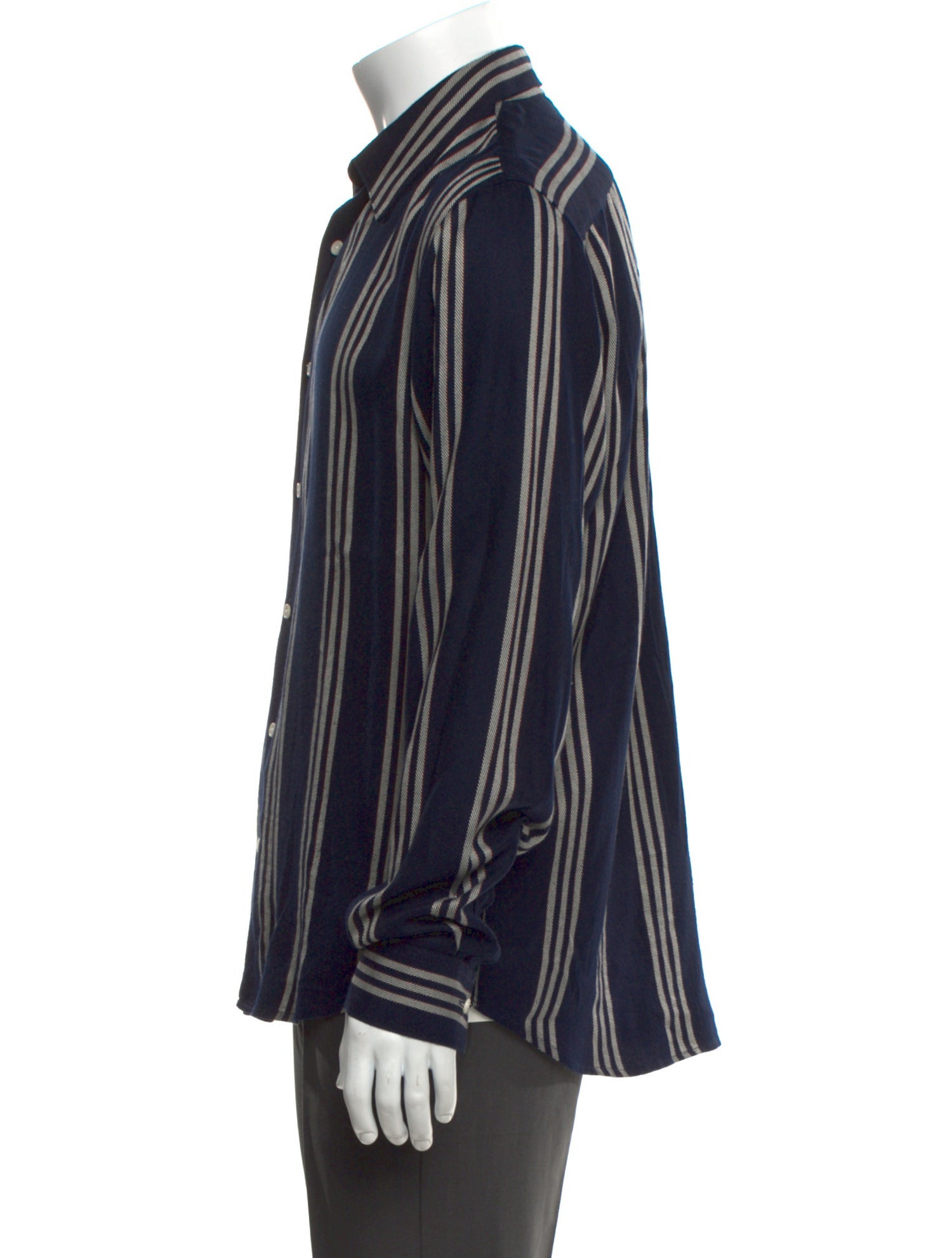 Sandro Striped Long Sleeve Shirt