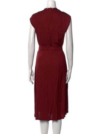 Sandro Crew Neck Midi Length Dress