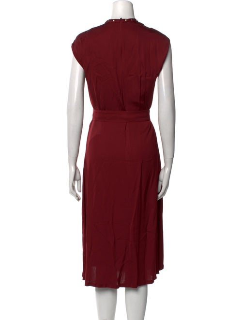 Sandro Crew Neck Midi Length Dress