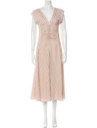 Sandro Striped Long Dress