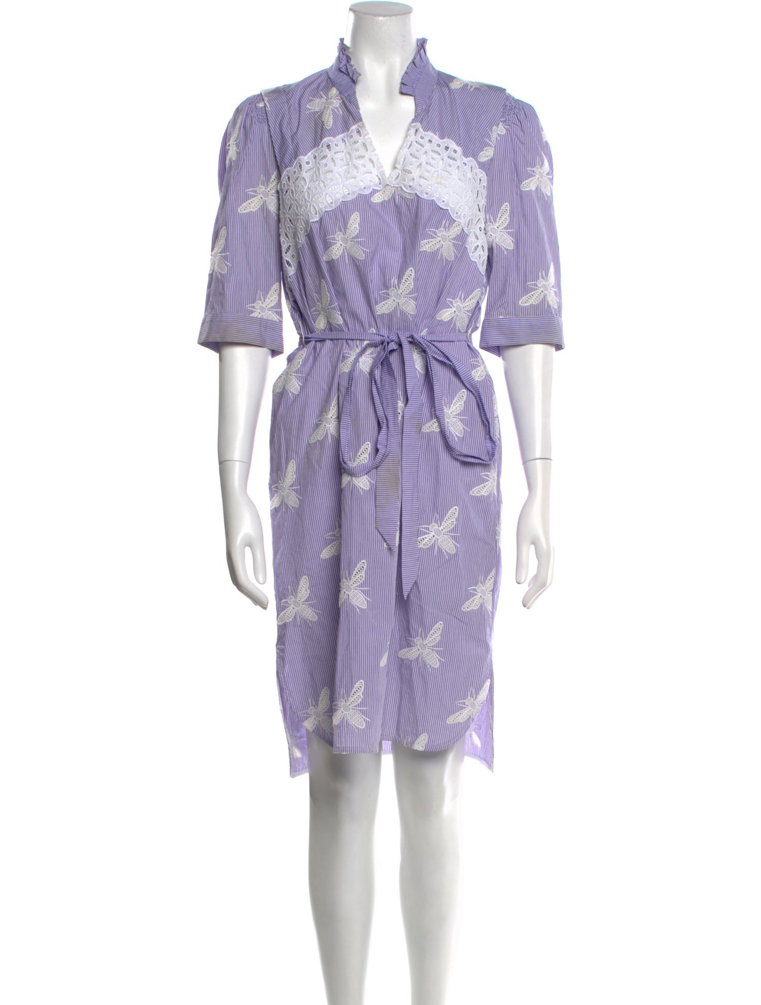 Sandro Printed Knee-Length Dress