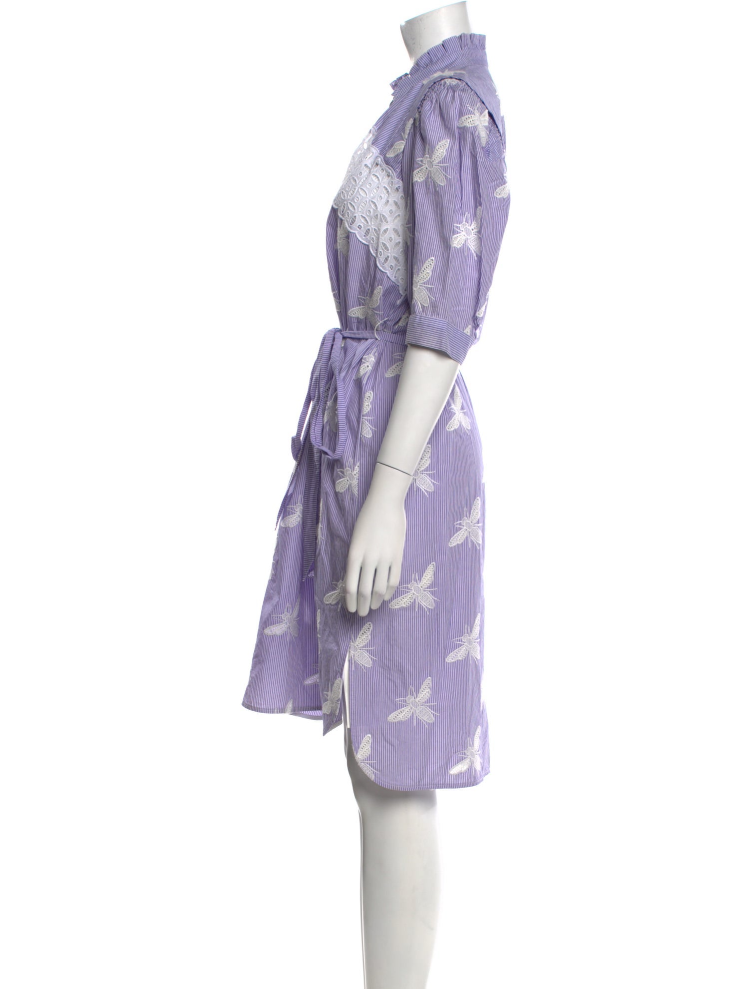 Sandro Printed Knee-Length Dress