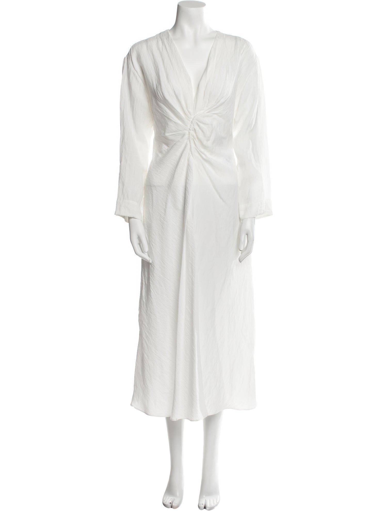Sandro V-Neck Midi Length Dress