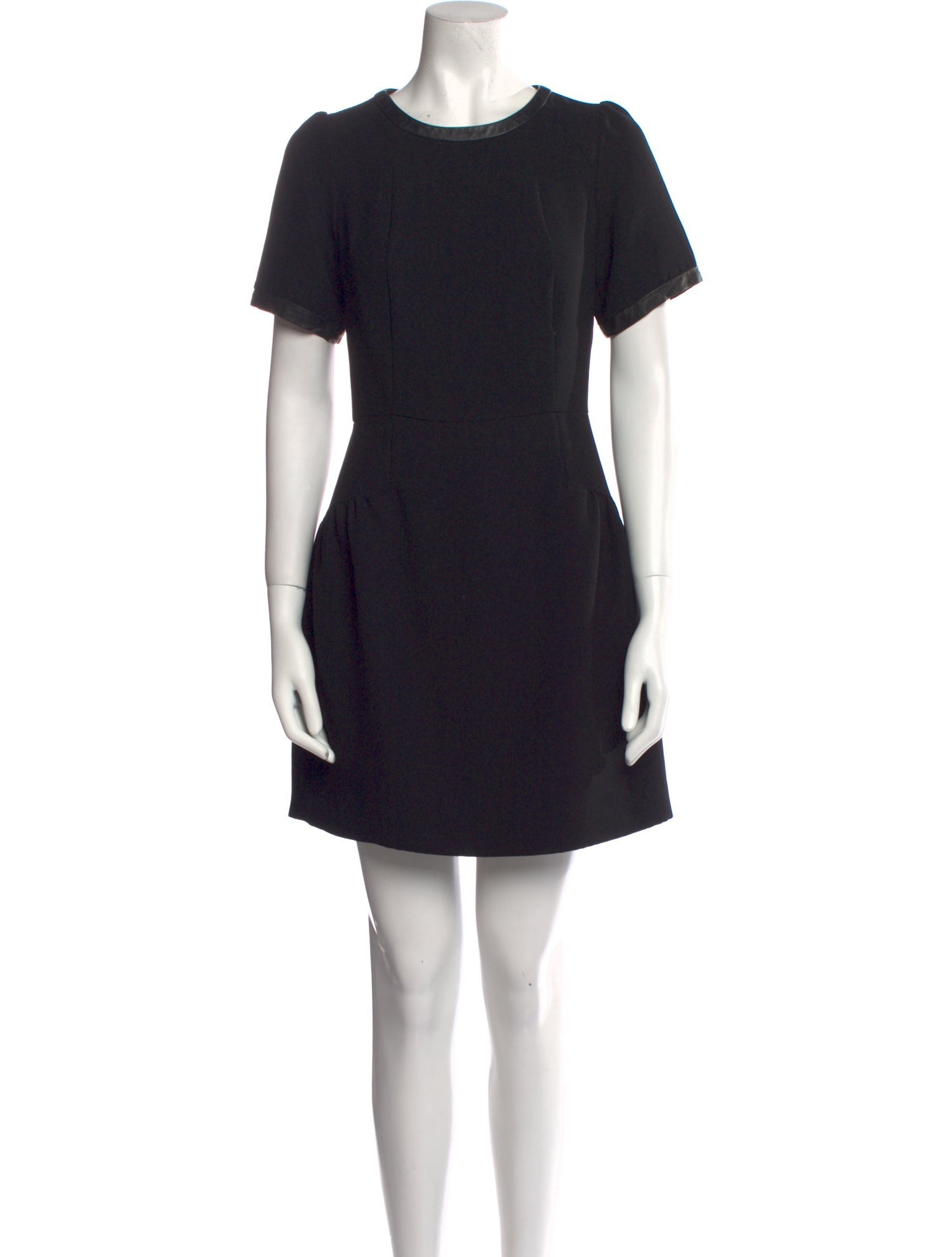 Sandro Lamb Leather Mini Dress