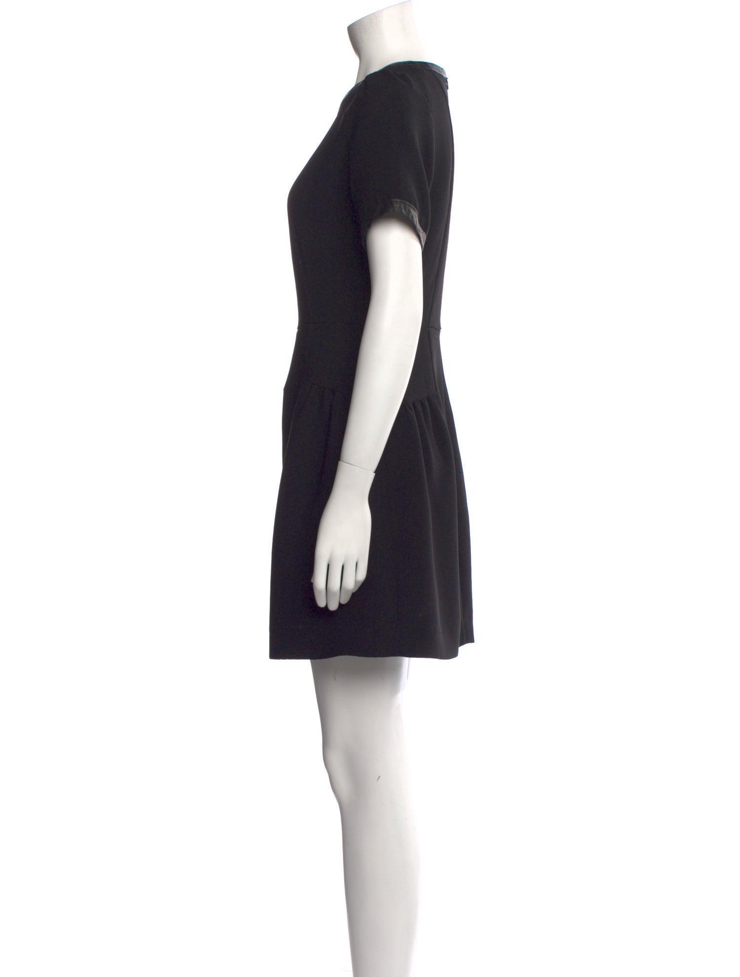 Sandro Lamb Leather Mini Dress