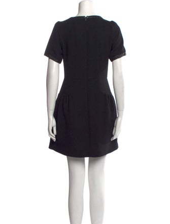 Sandro Lamb Leather Mini Dress