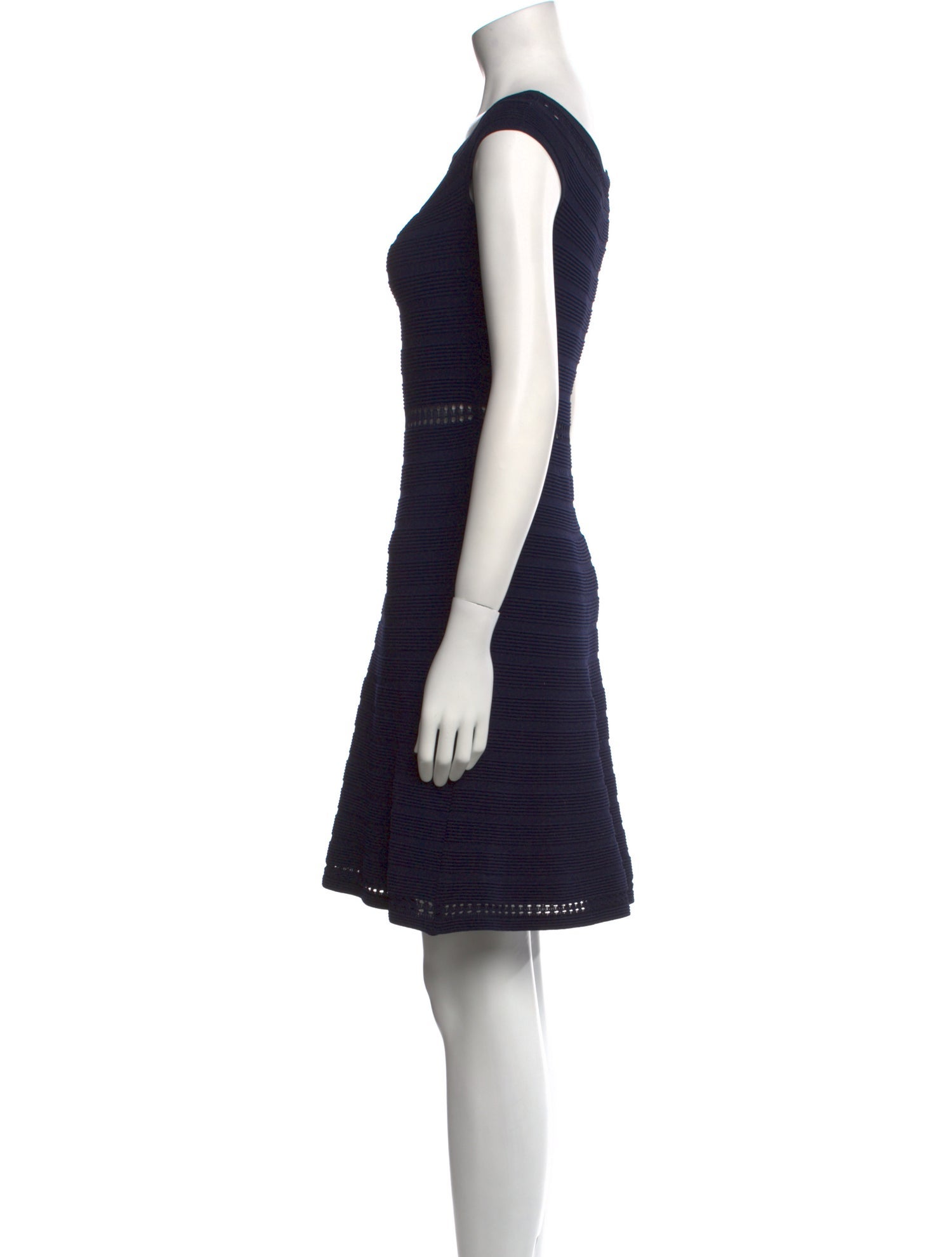 Sandro Bateau Neckline Mini Dress