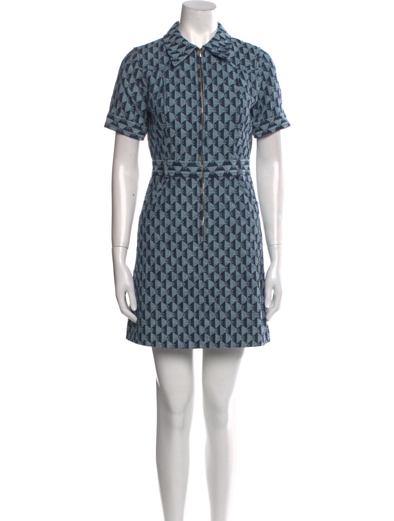Sandro Printed Mini Dress