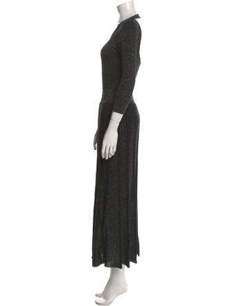 Sandro Scoop Neck Long Dress