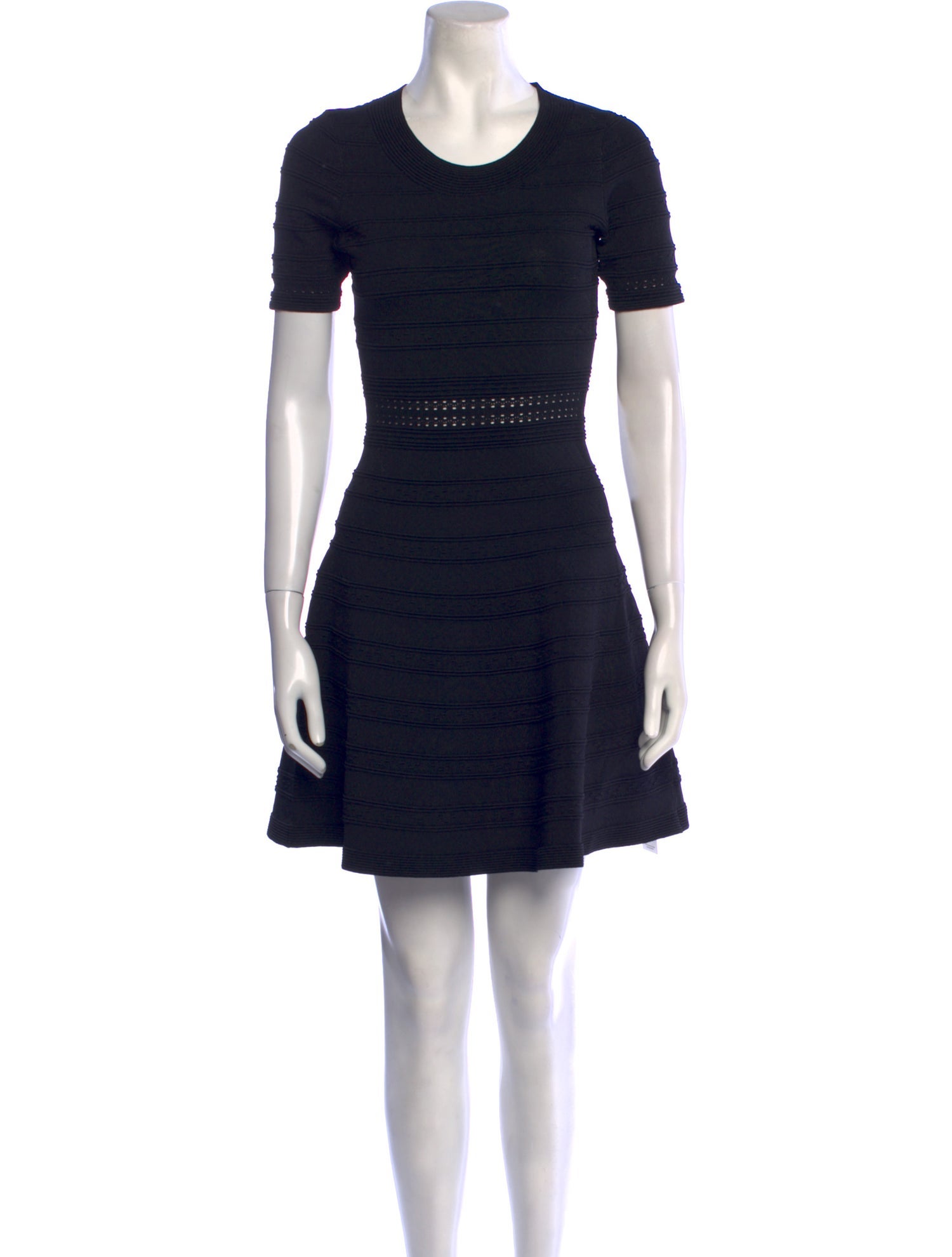 Sandro Crew Neck Mini Dress
