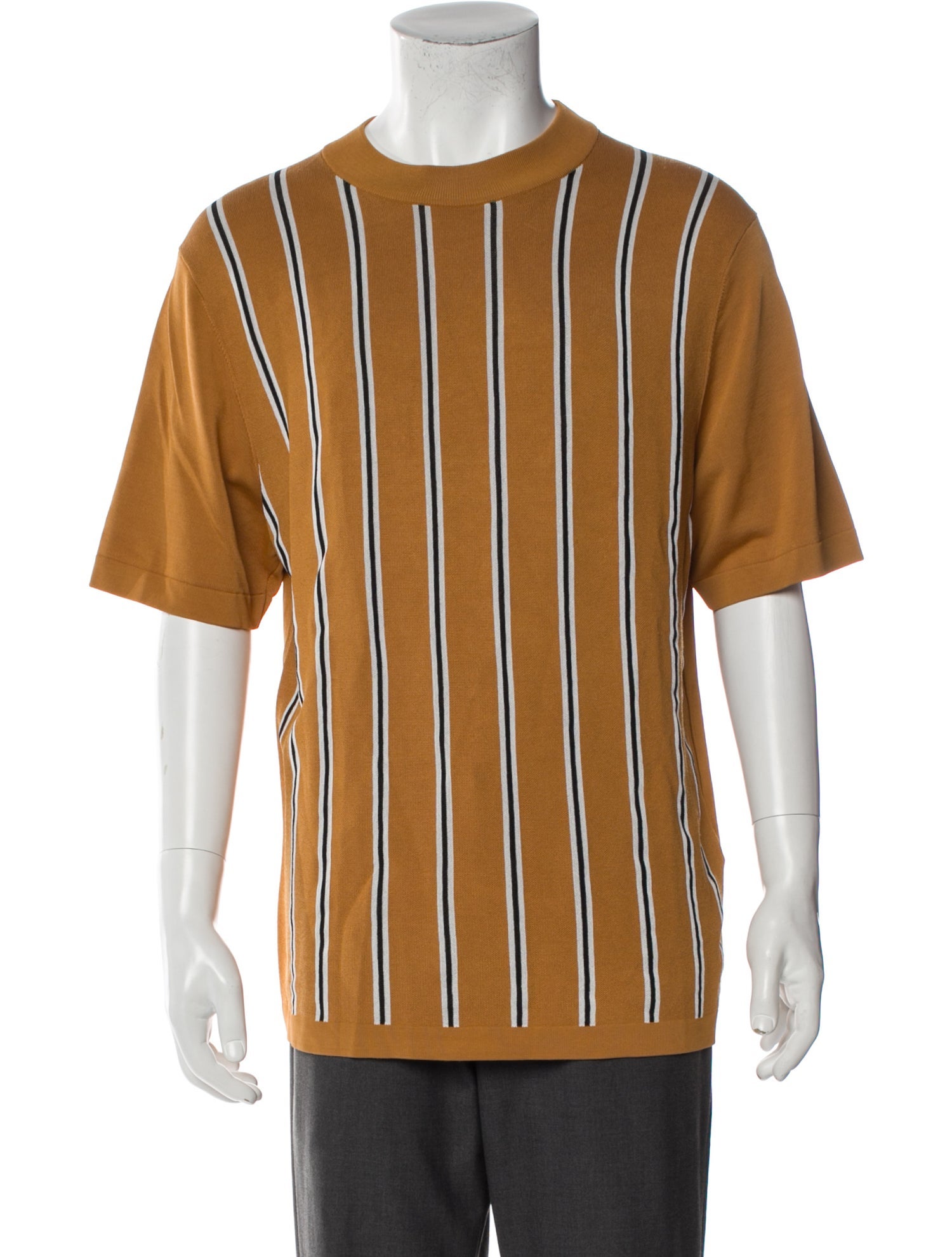 Sandro Striped Crew Neck T-Shirt
