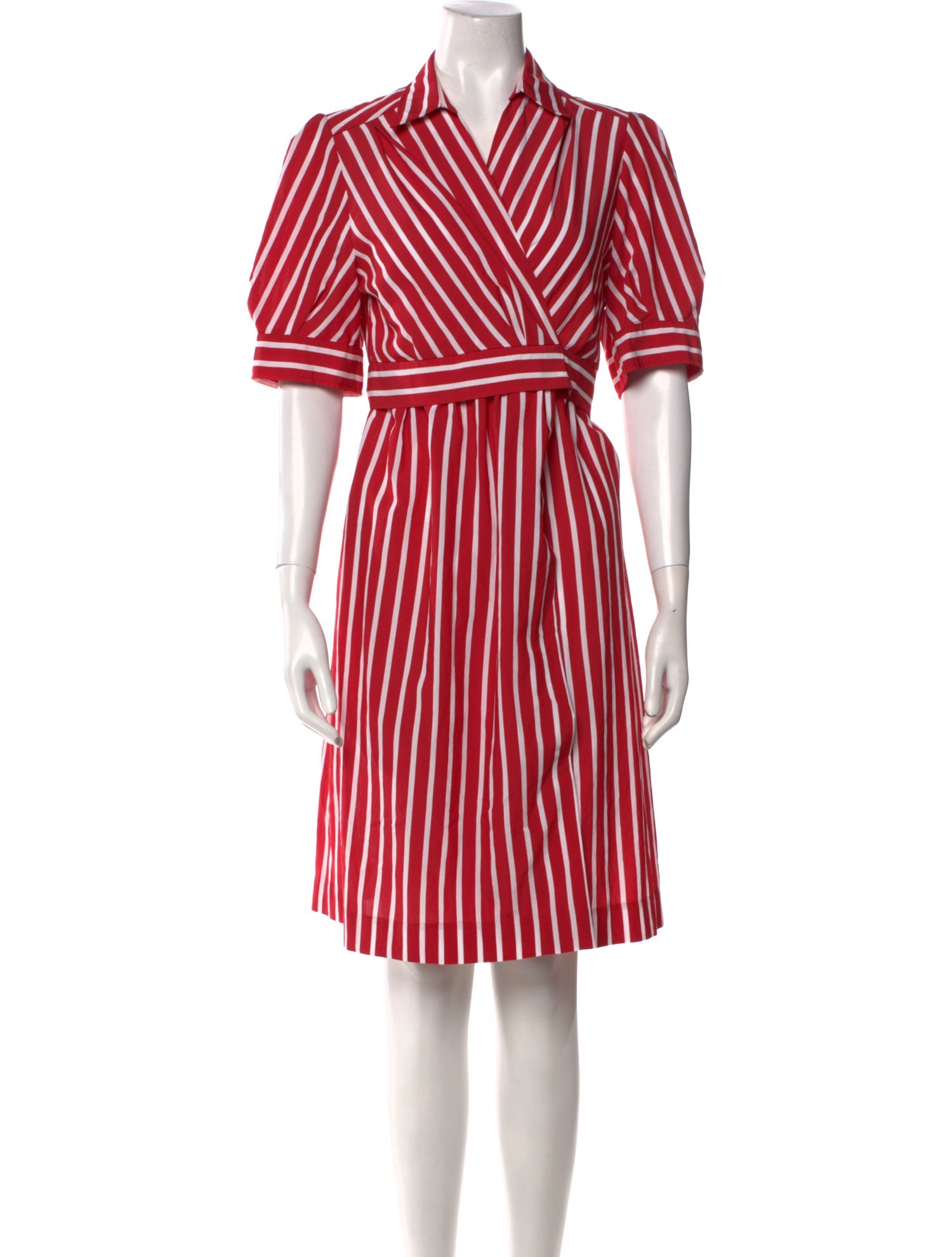 Sandro Striped Knee-Length Dress
