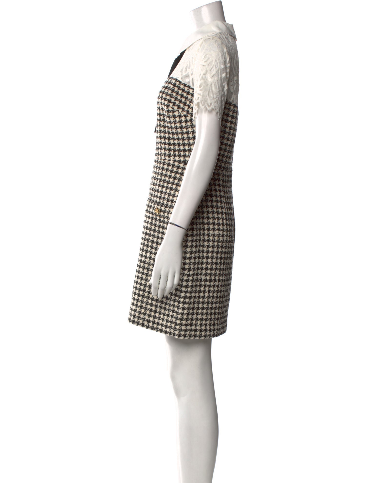 Sandro Plaid Print Mini Dress