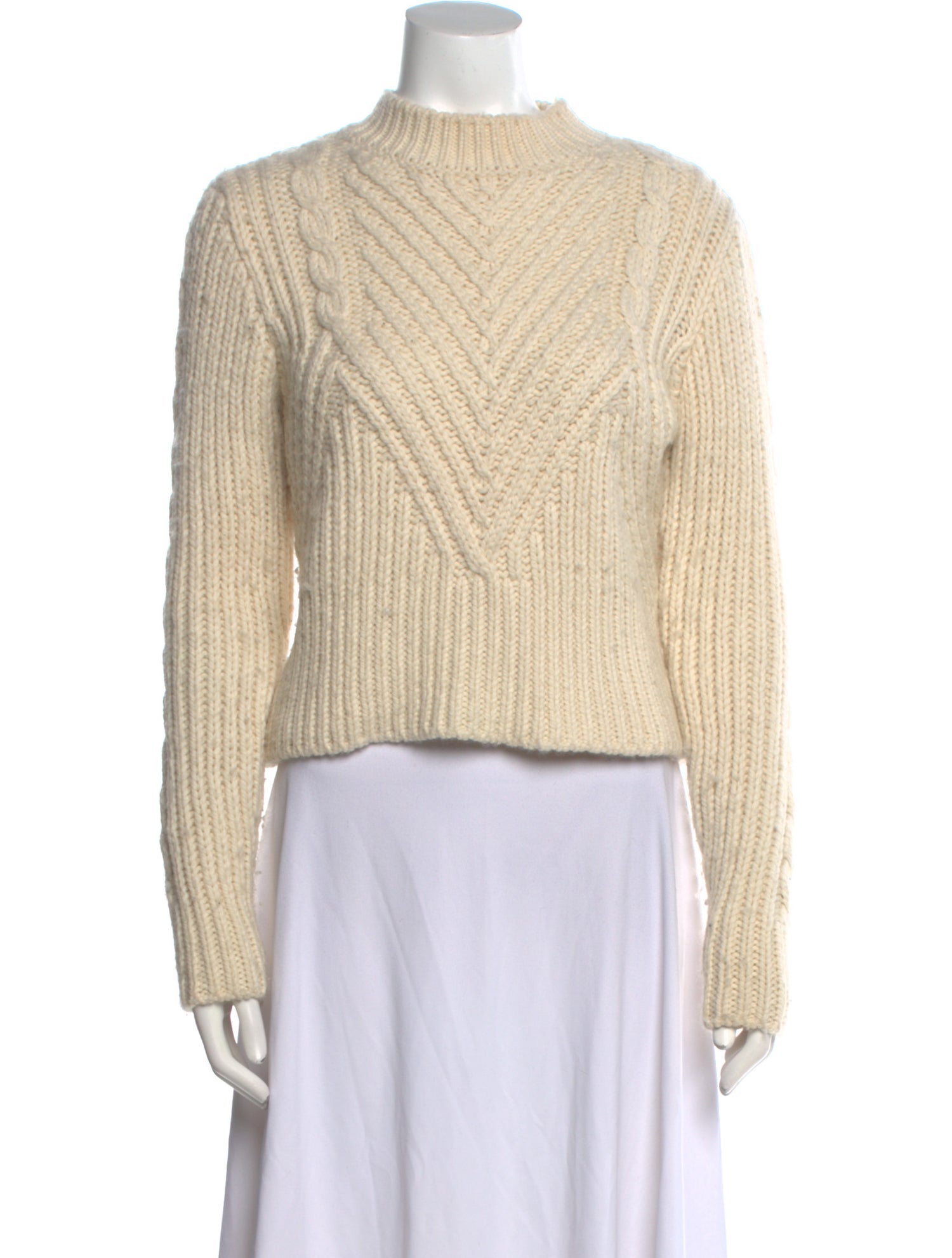 Sandro Wool Mock Neck Sweater