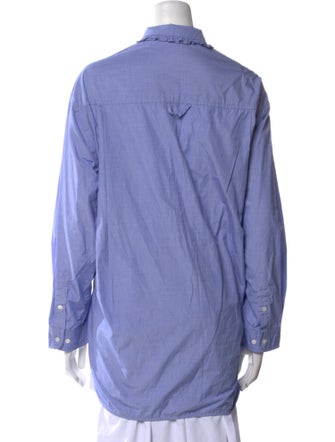 Sandro Long Sleeve Button-Up Top