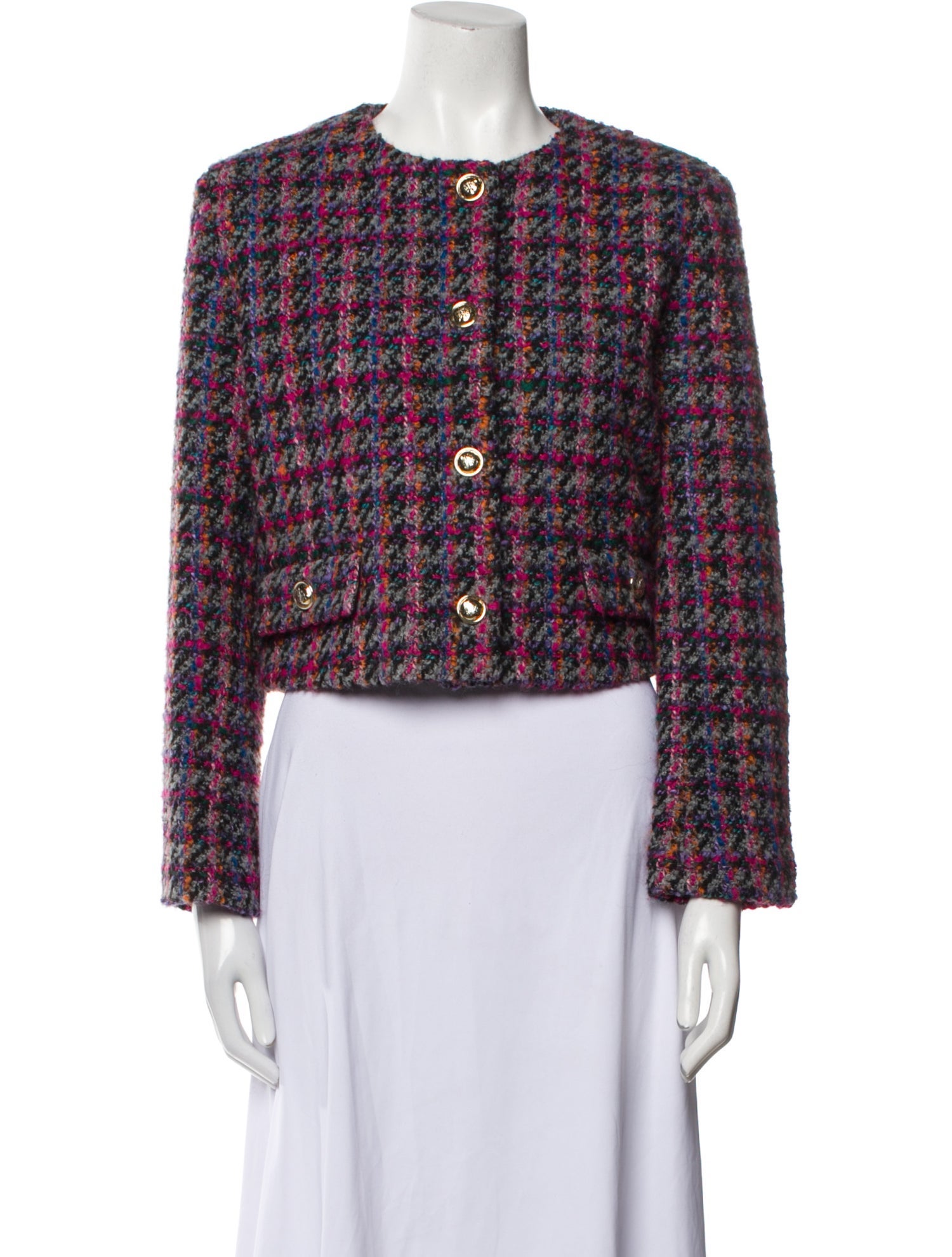 Sandro Tweed Pattern Bolero