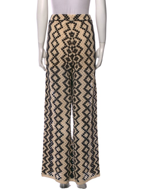 Sandro Printed Wide Leg Pants