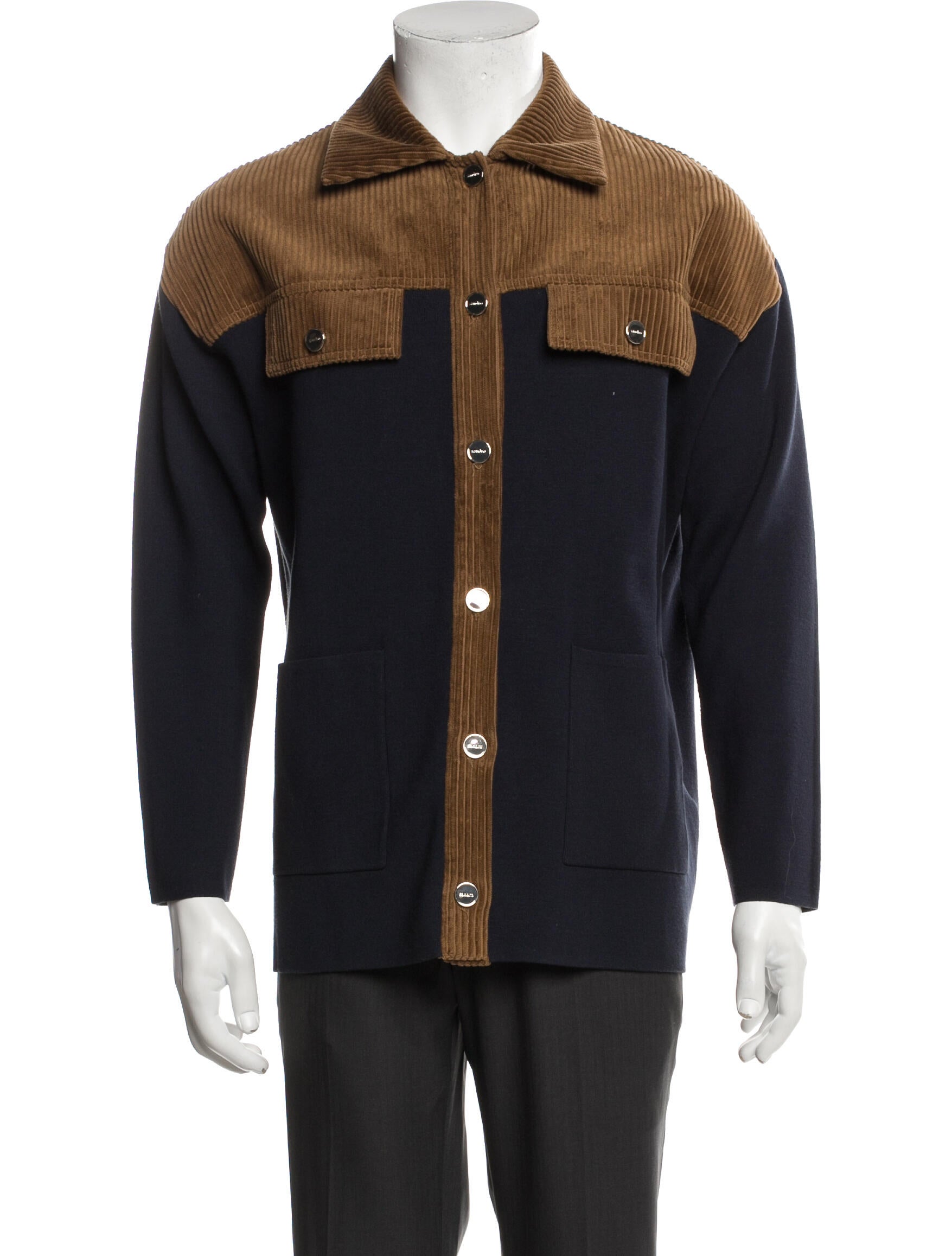 Sandro Colorblock Pattern Utility Jacket