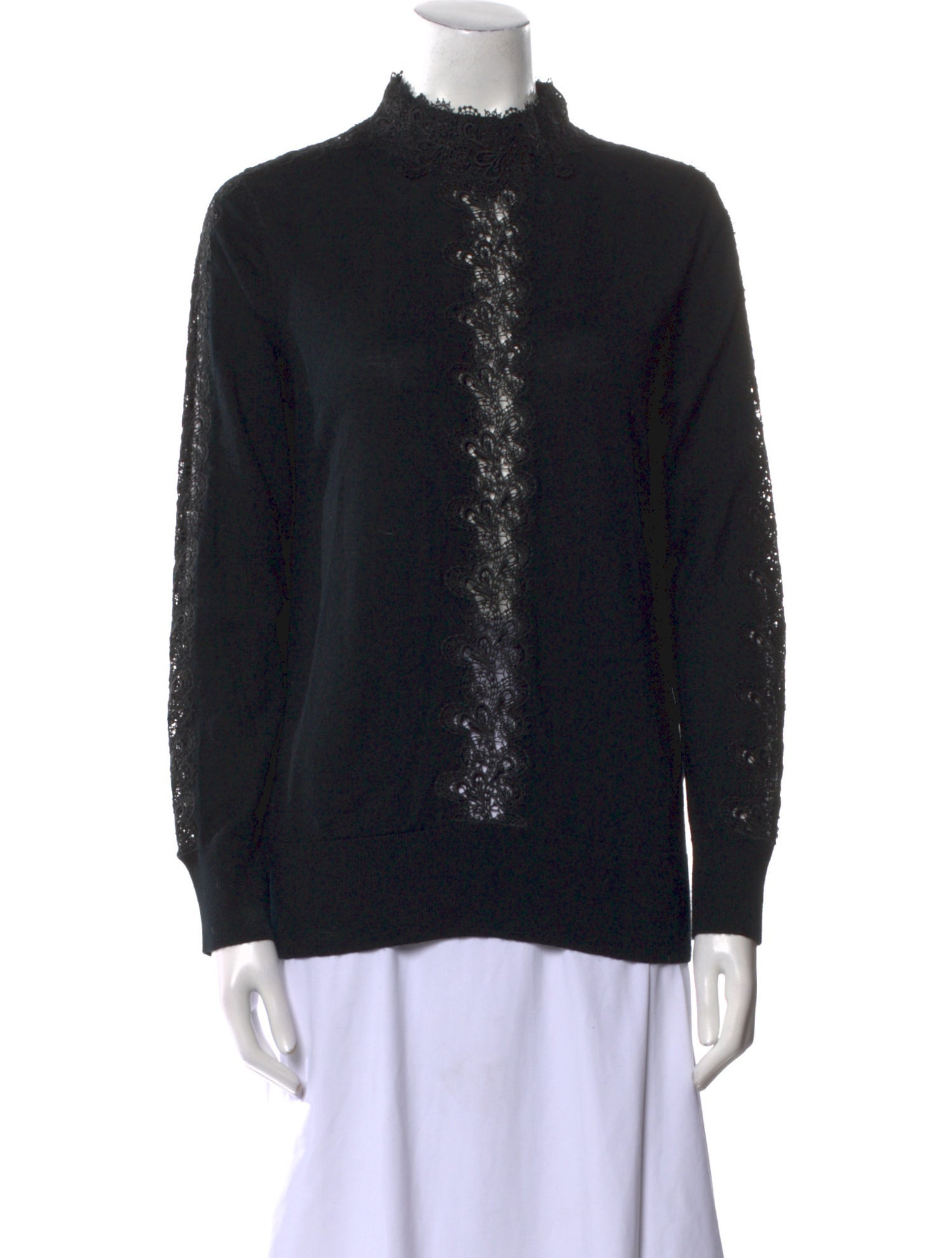 Sandro Wool Mock Neck Sweater