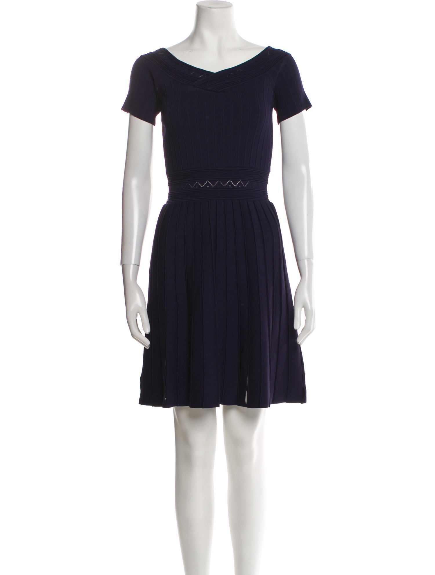 Sandro Bateau Neckline Mini Dress