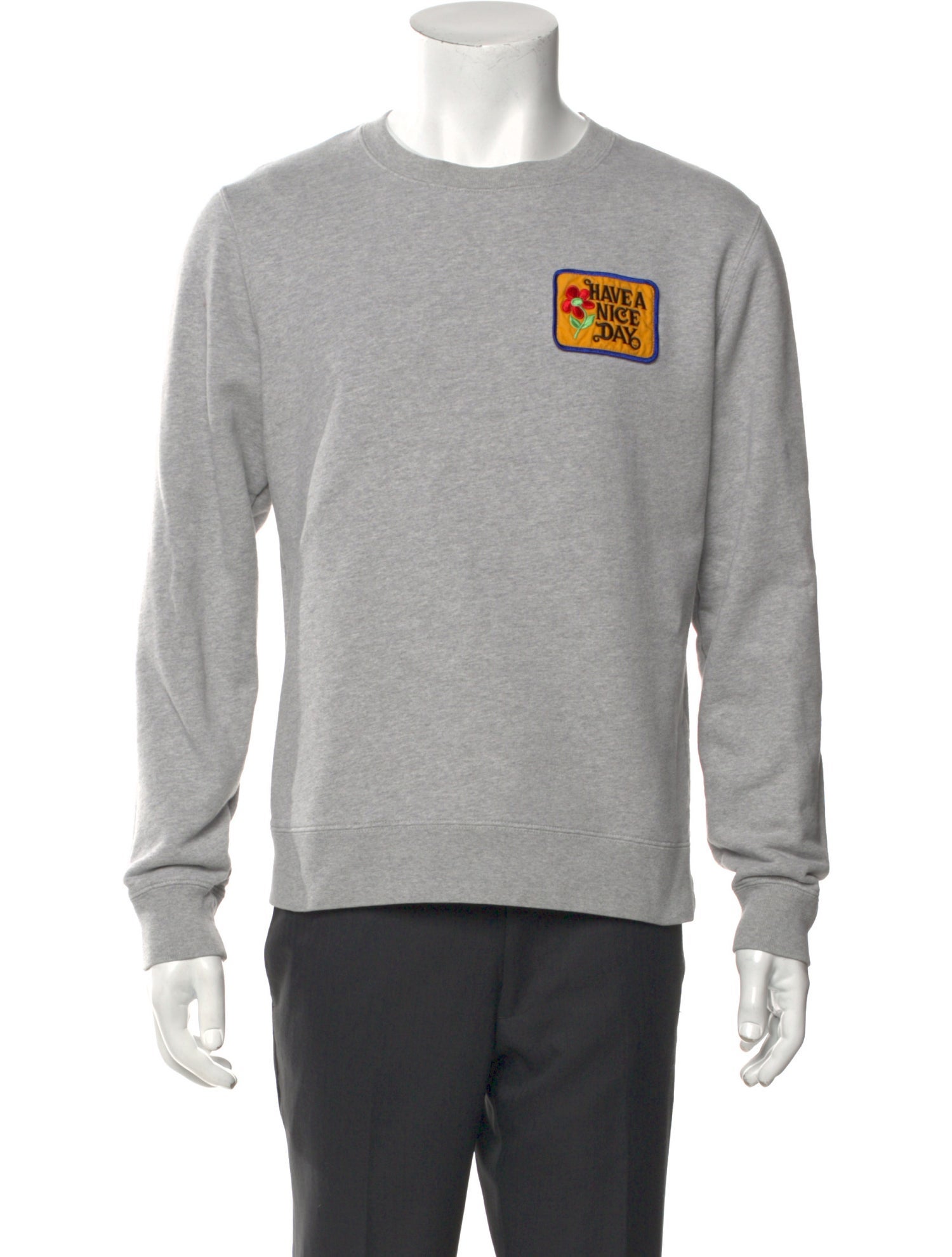 Sandro Graphic Print Crew Neck Sweatshirt