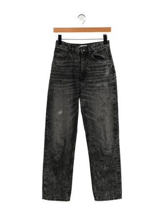 Sandro High-Rise Straight Leg Jeans