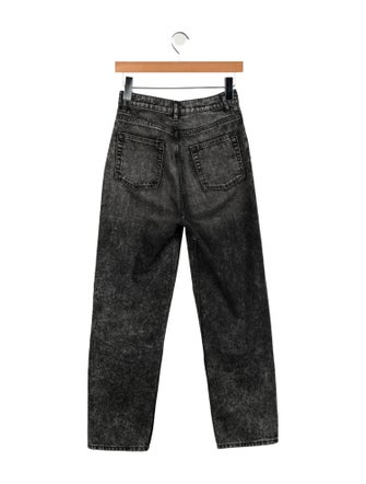 Sandro High-Rise Straight Leg Jeans