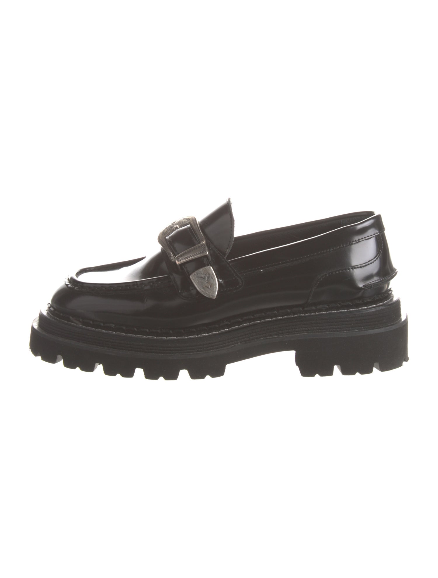 Sandro Leather Tassel Accents Loafers