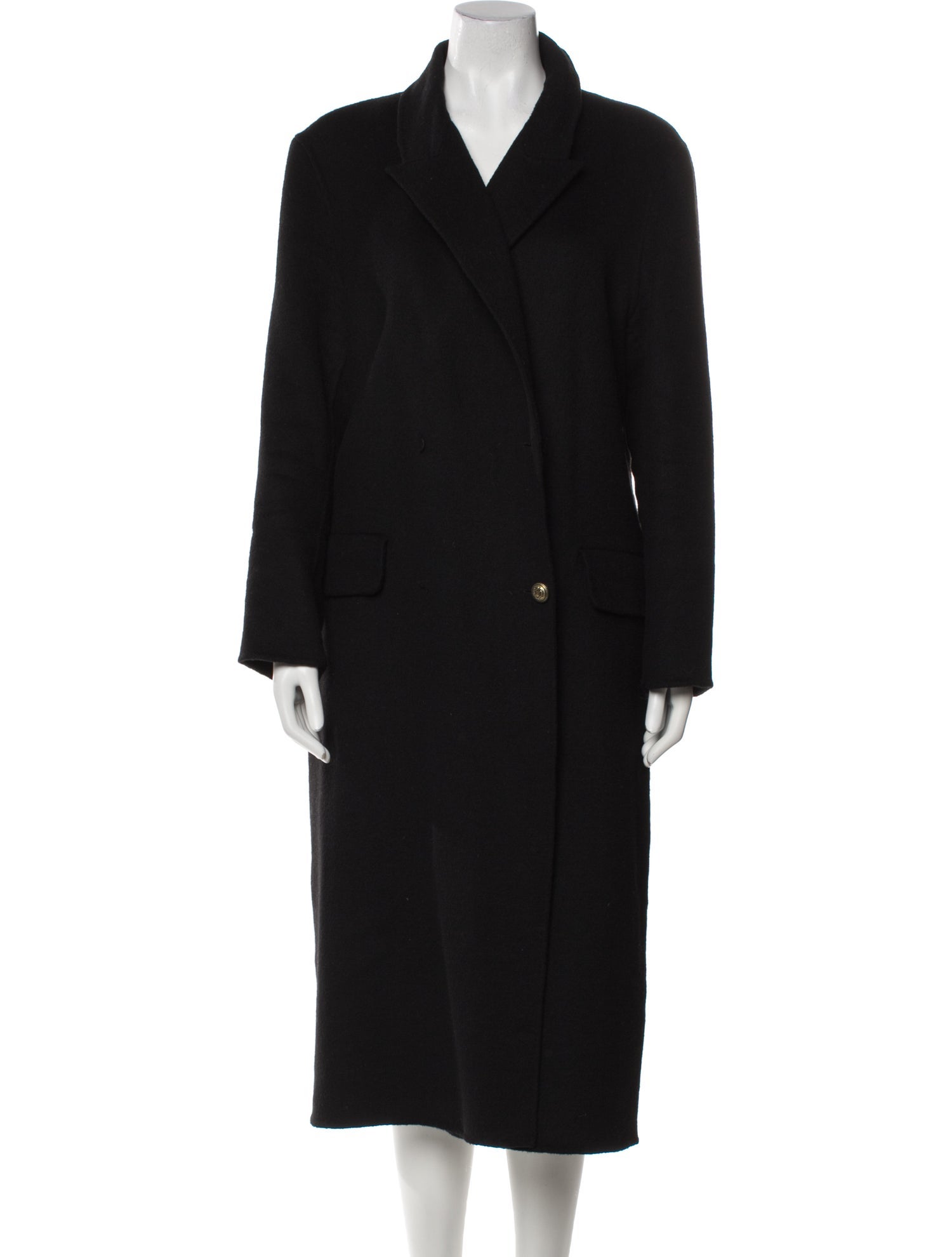 Sandro Wool Faux Fur Coat