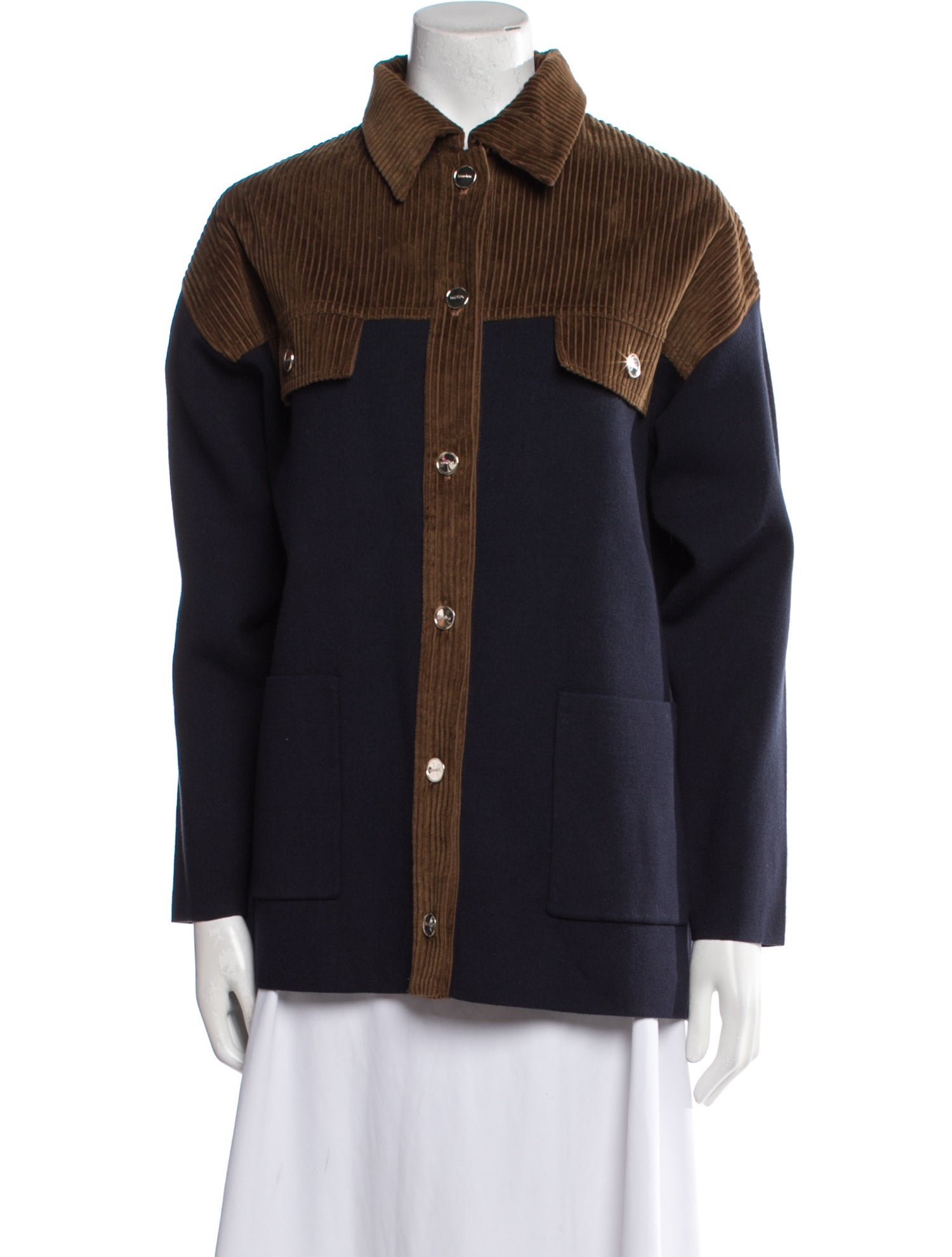 Sandro Colorblock Pattern Coat