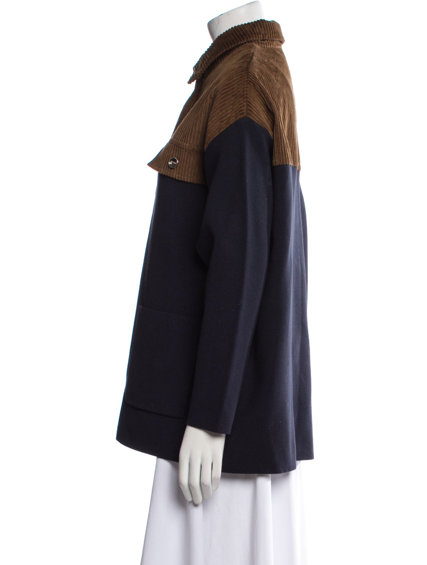 Sandro Colorblock Pattern Coat