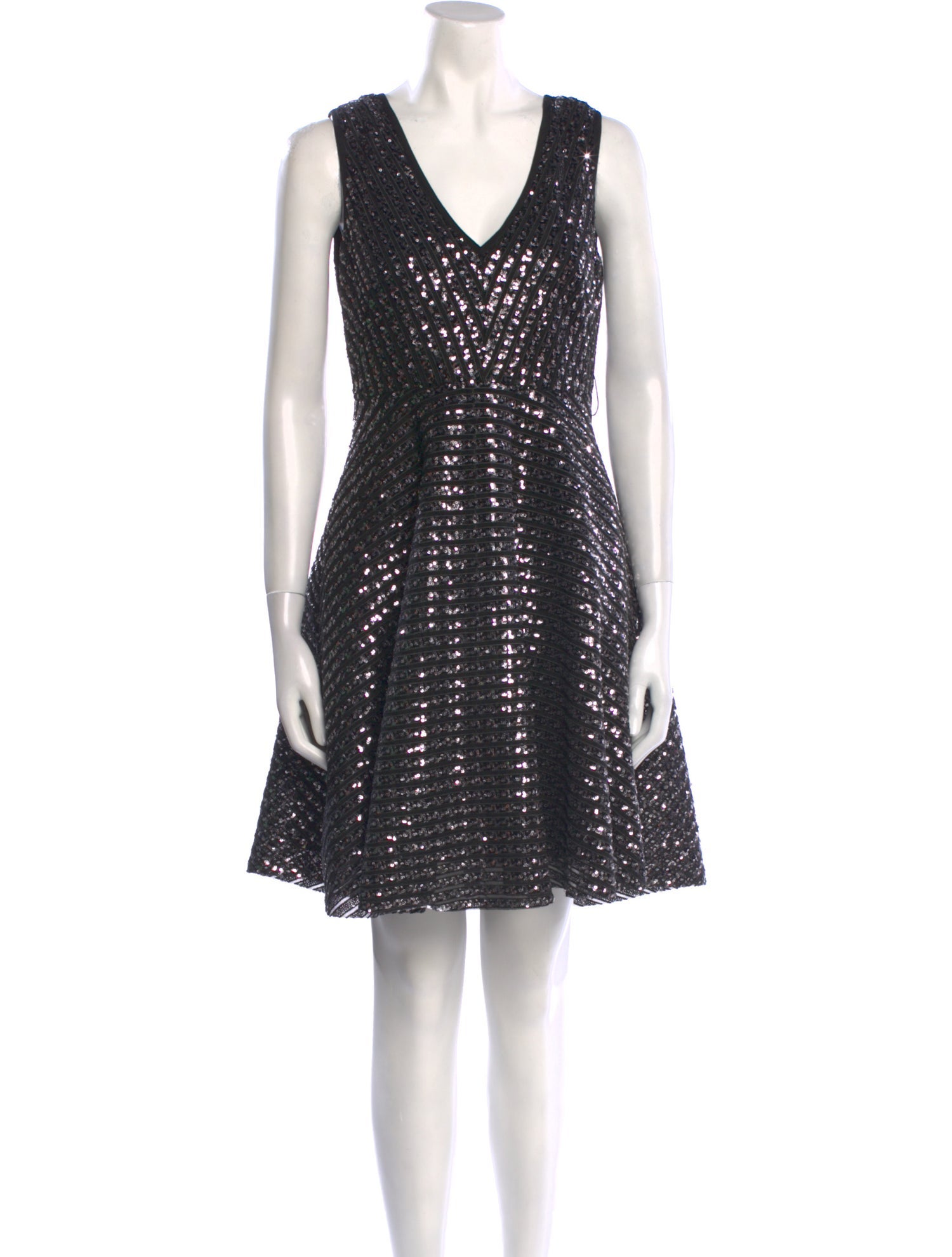 Sandro V-Neck Mini Dress