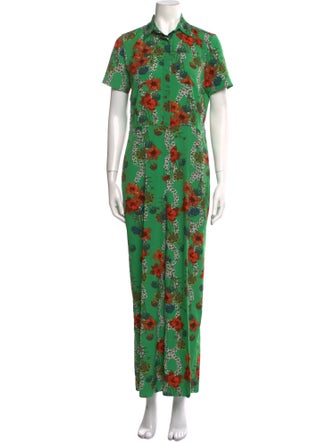 Sandro Floral Print Jumpsuit