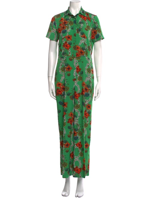 Sandro Floral Print Jumpsuit