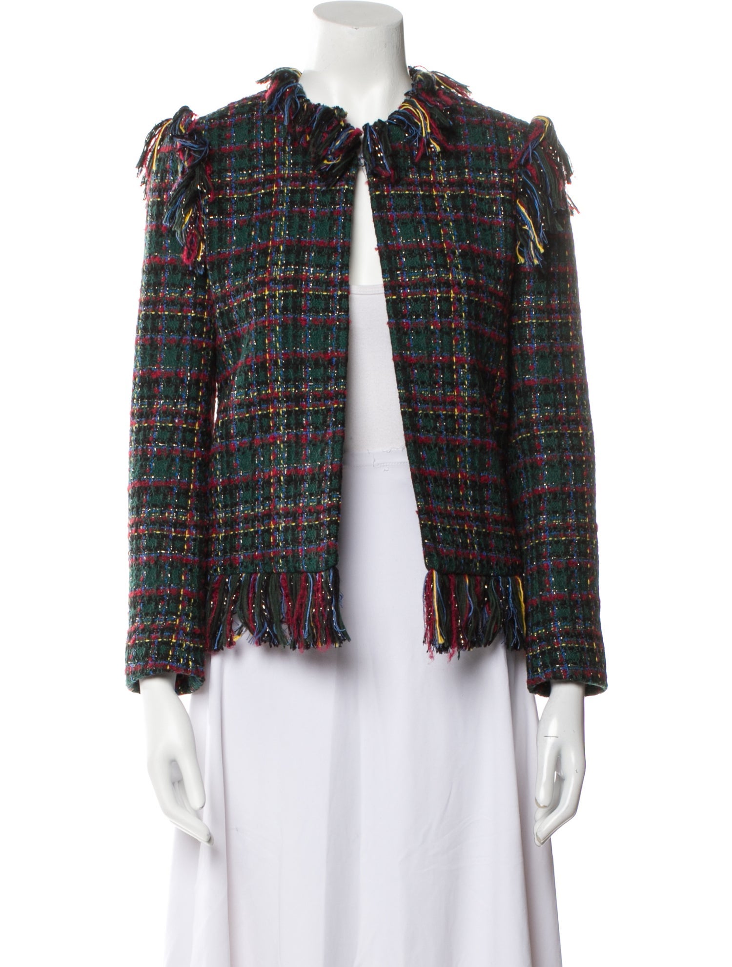 Sandro Tweed Pattern Evening Jacket