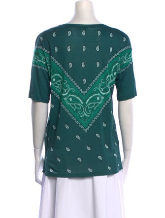 Sandro Printed Crew Neck T-Shirt