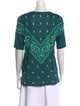 Sandro Printed Crew Neck T-Shirt