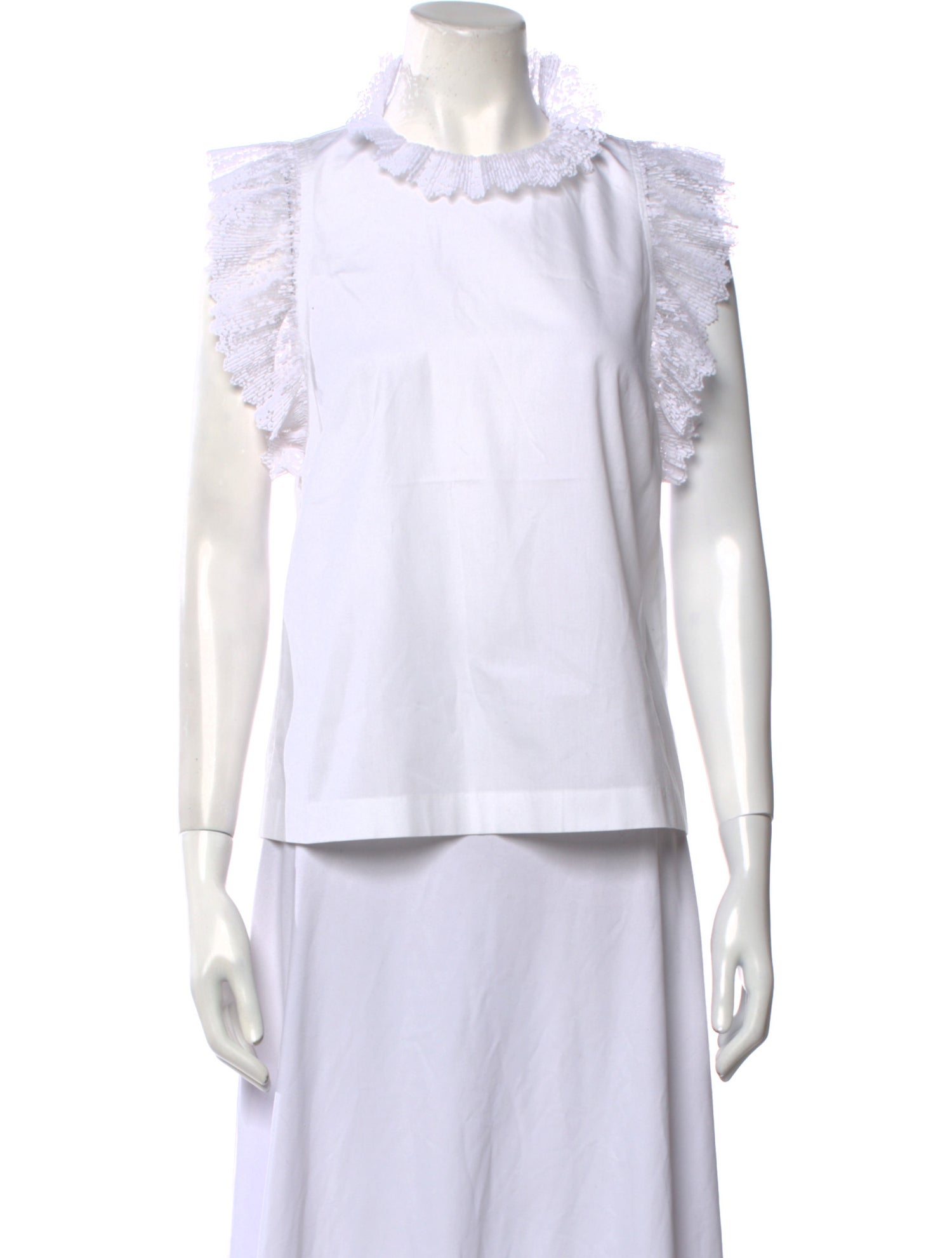 Sandro Mock Neck Short Sleeve Top