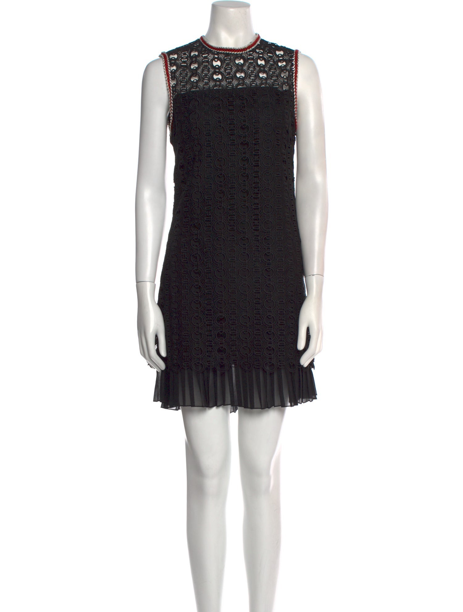 Sandro Crew Neck Mini Dress