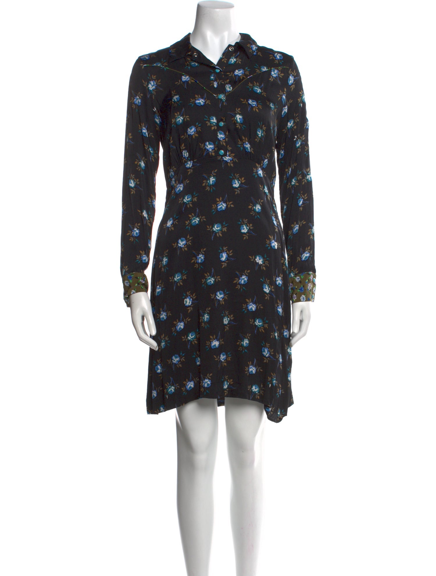 Sandro Floral Print Mini Dress