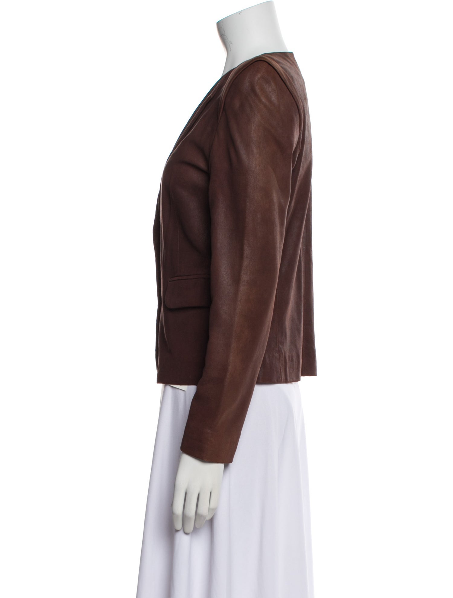 Sandro Goat Leather Blazer