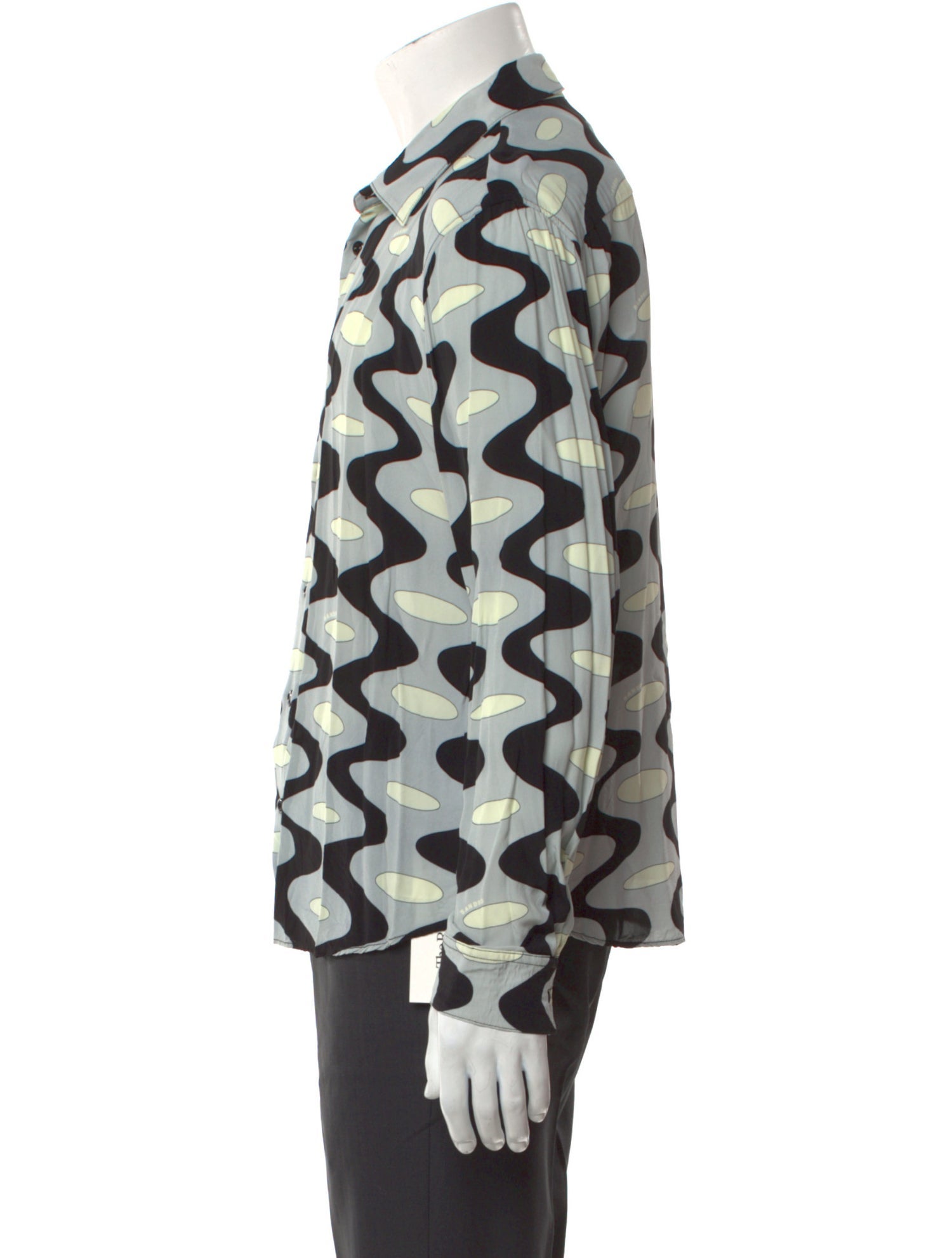 Sandro Printed Long Sleeve Shirt